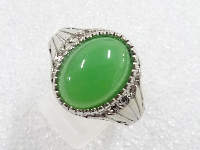 JAPANESE KIMONO / ANTIQUE COLORED STONE RING (SIZE 28)